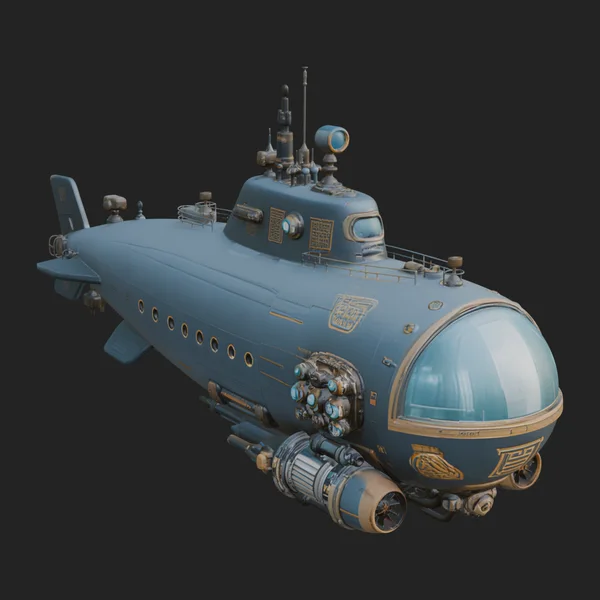 Steampunk Submersible Model Design 44