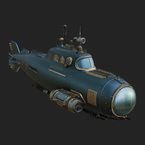 Steampunk Submersible Model Design 45