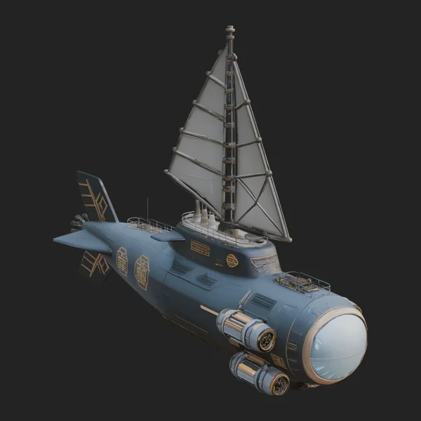 Steampunk Submersible Model Design 47