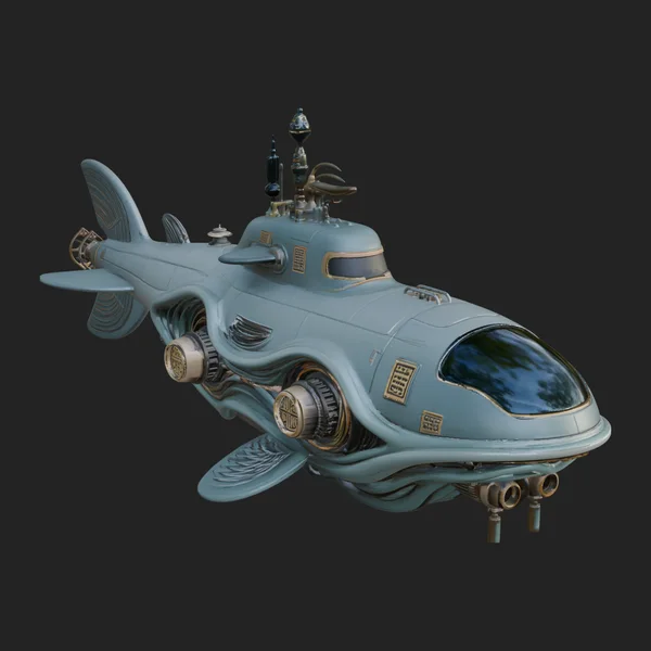Steampunk Submersible Model Design 50