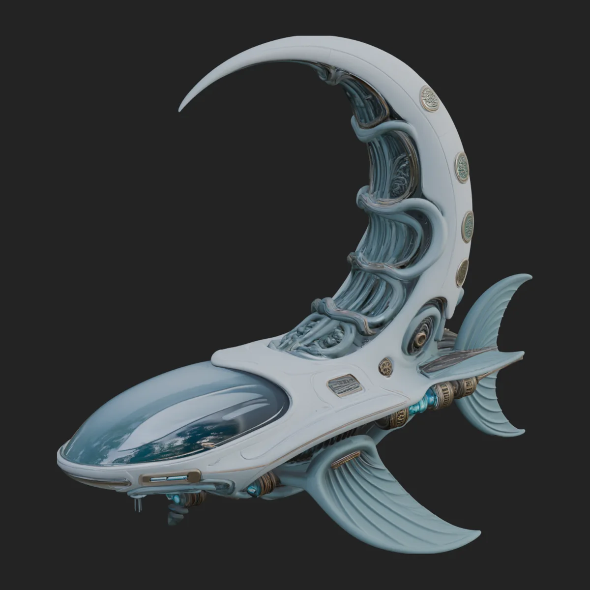 Steampunk Submersible Model Design 51
