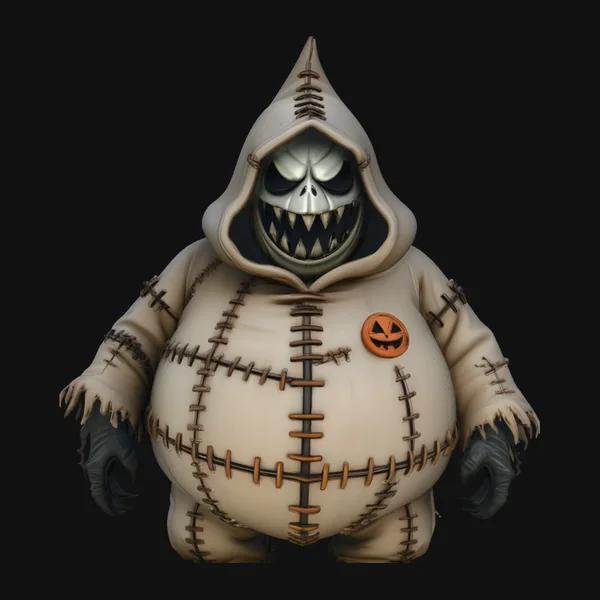 Stitched Sack Ghoul Statue Design 2