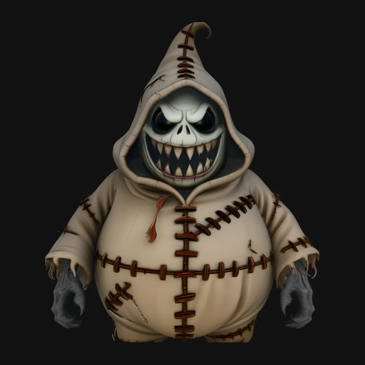 Stitched Sack Ghoul Statue Design 3