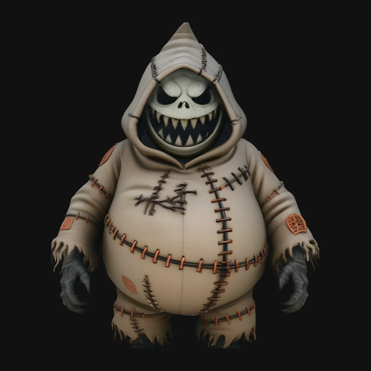 Stitched Sack Ghoul Statue Design 4