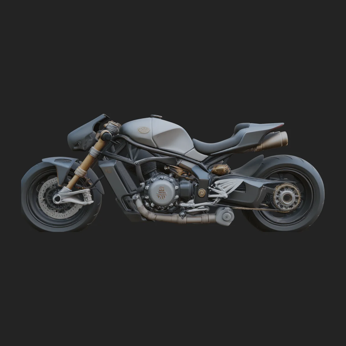 Street Fighter Motorcycle Model Design 6