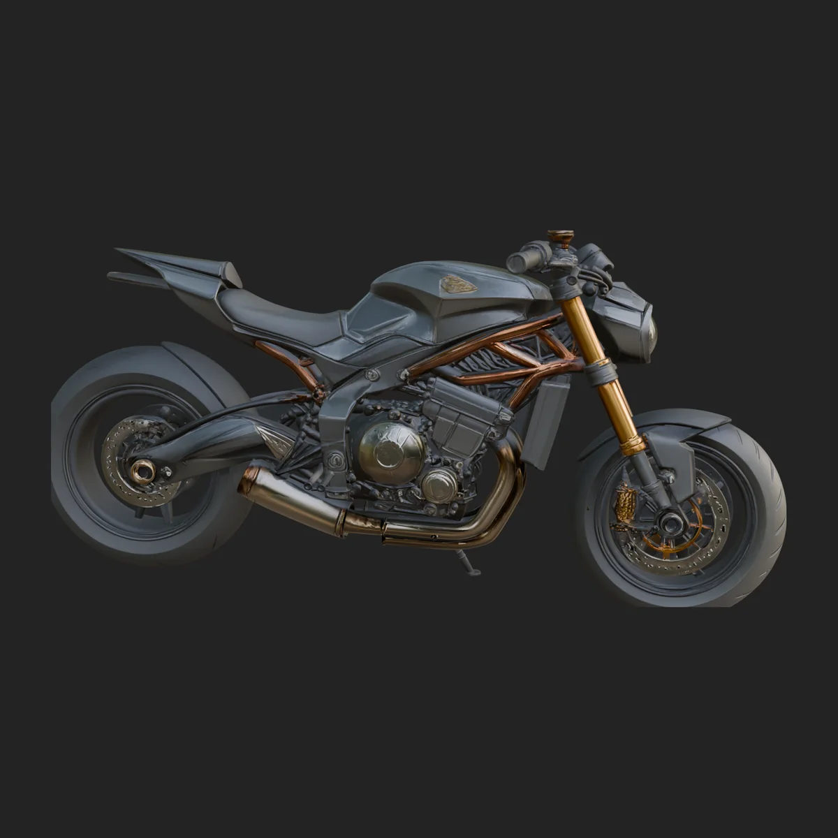 Street Fighter Motorcycle Model Design 7
