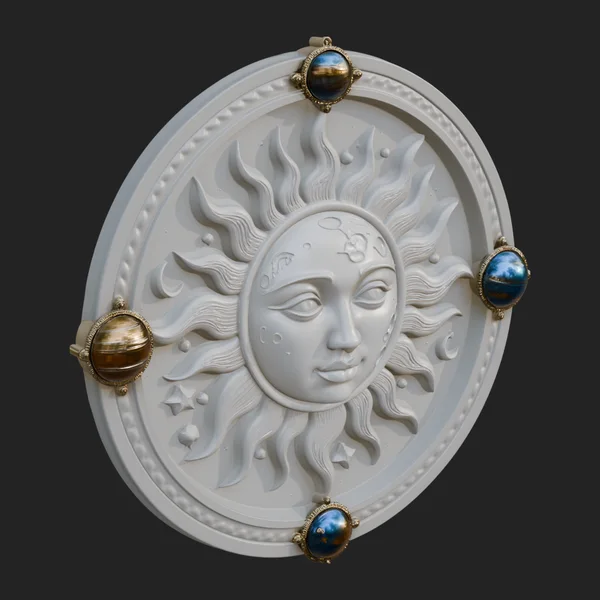Sun Face Wall Plaque Design 8