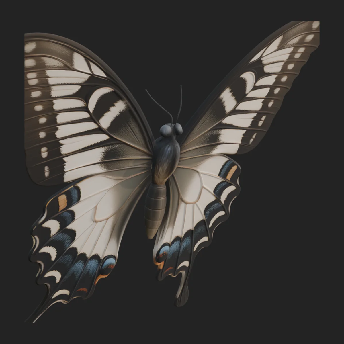 Swallowtail Butterfly Statue Design 2