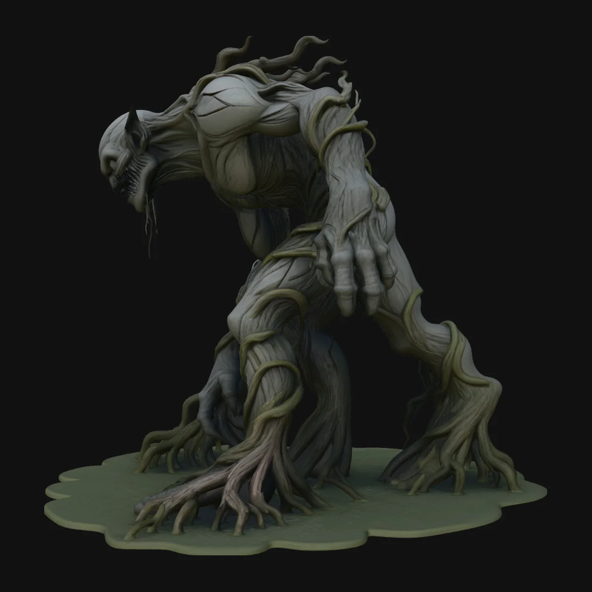 Swamp Tree Creature Statue Design 1