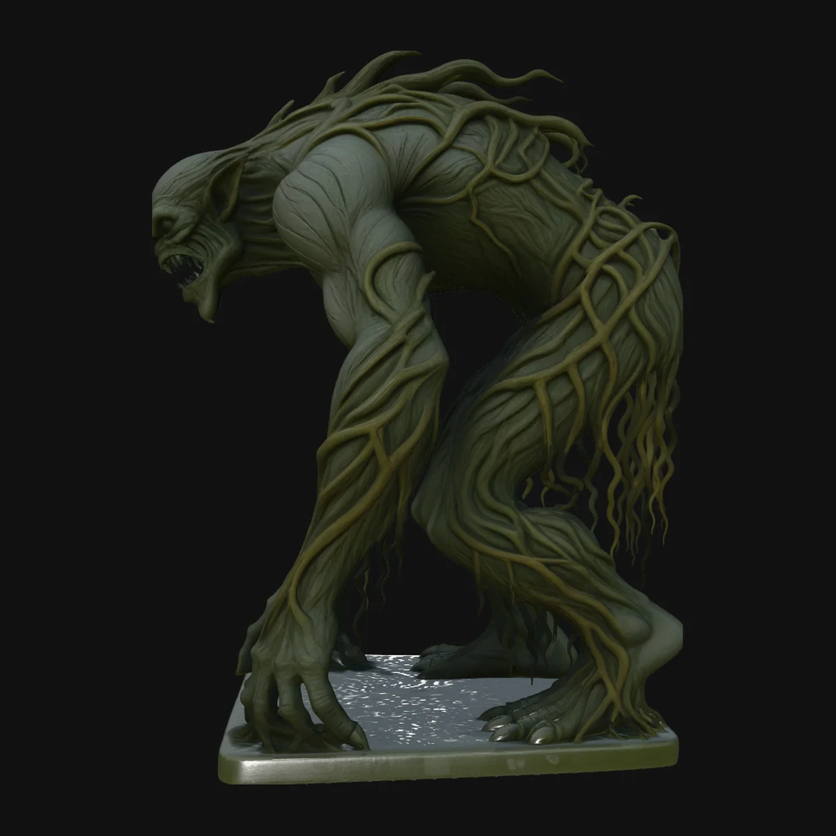 Swamp Tree Creature Statue Design 2
