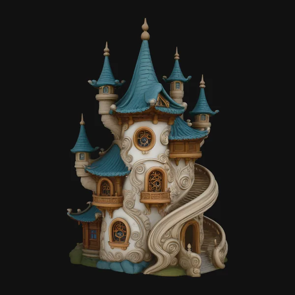 Swirling Fairy Tower Model Design 1