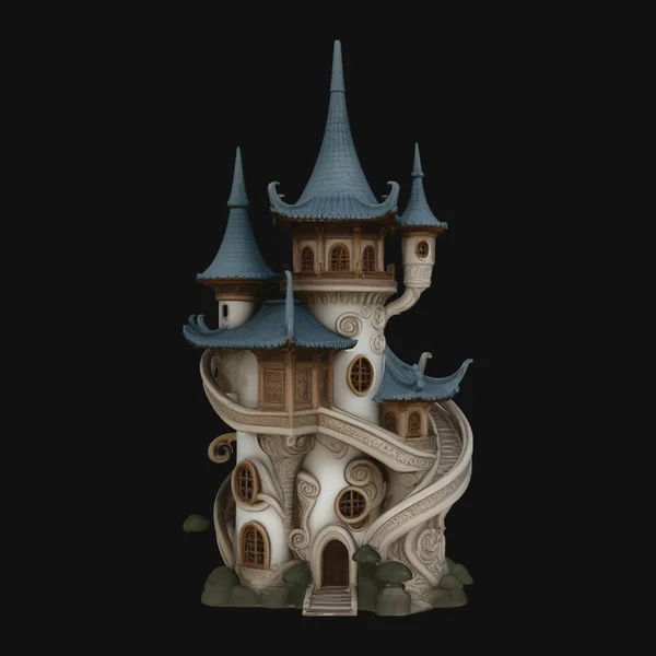 Swirling Fairy Tower Model Design 4
