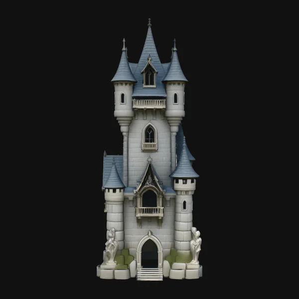 Tall Fairytale Castle Tower Model Design 1