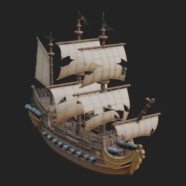 Tall Sailing Ship Model Design 11