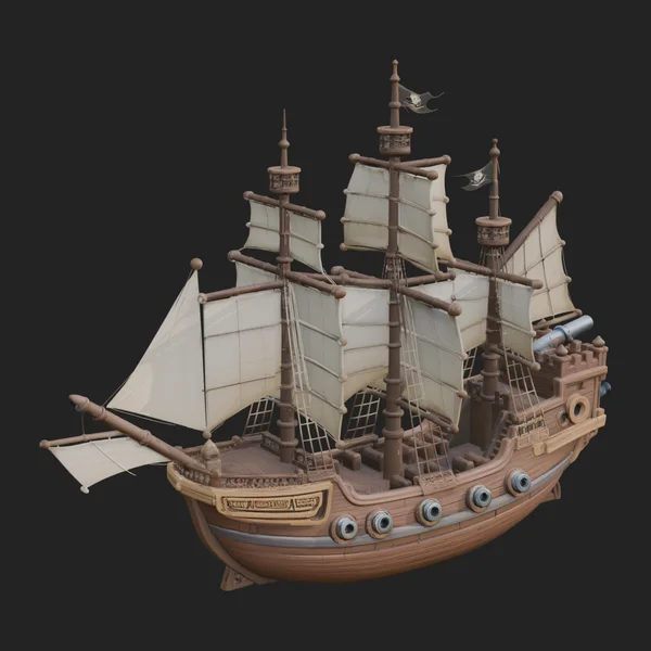 Tall Sailing Ship Model Design 12