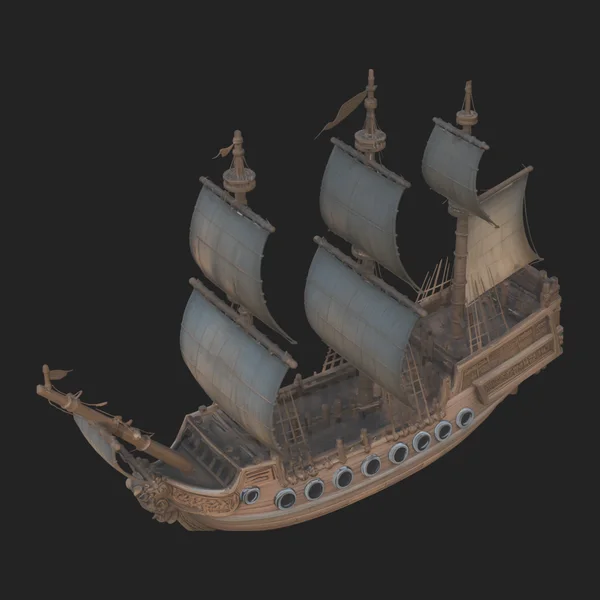 Tall Sailing Ship Model Design 14