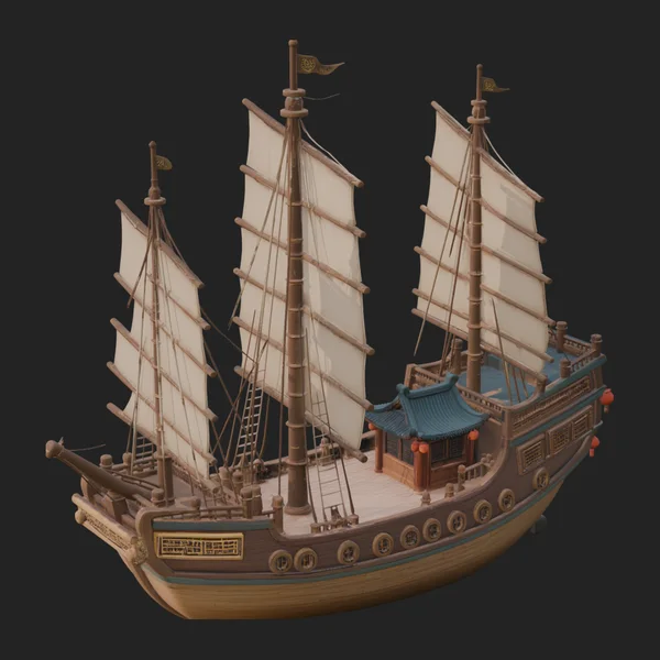 Tall Sailing Ship Model Design 15