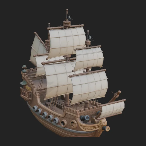 Tall Sailing Ship Model Design 20