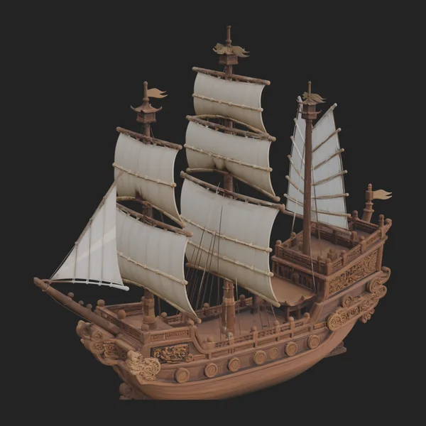 Tall Sailing Ship Model Design 21