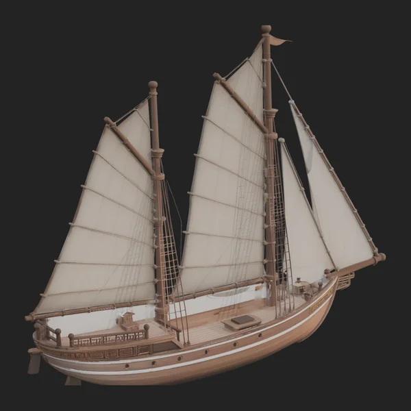 Tall Sailing Ship Model Design 23