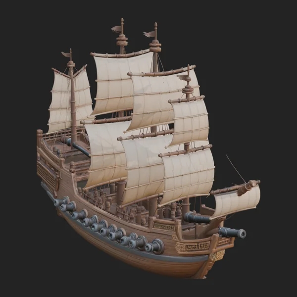 Tall Sailing Ship Model Design 27