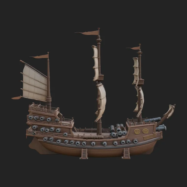Tall Sailing Ship Model Design 29