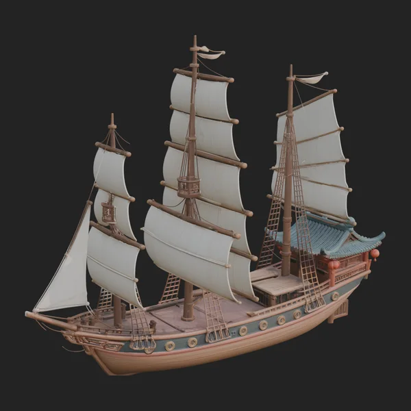Tall Sailing Ship Model Design 3