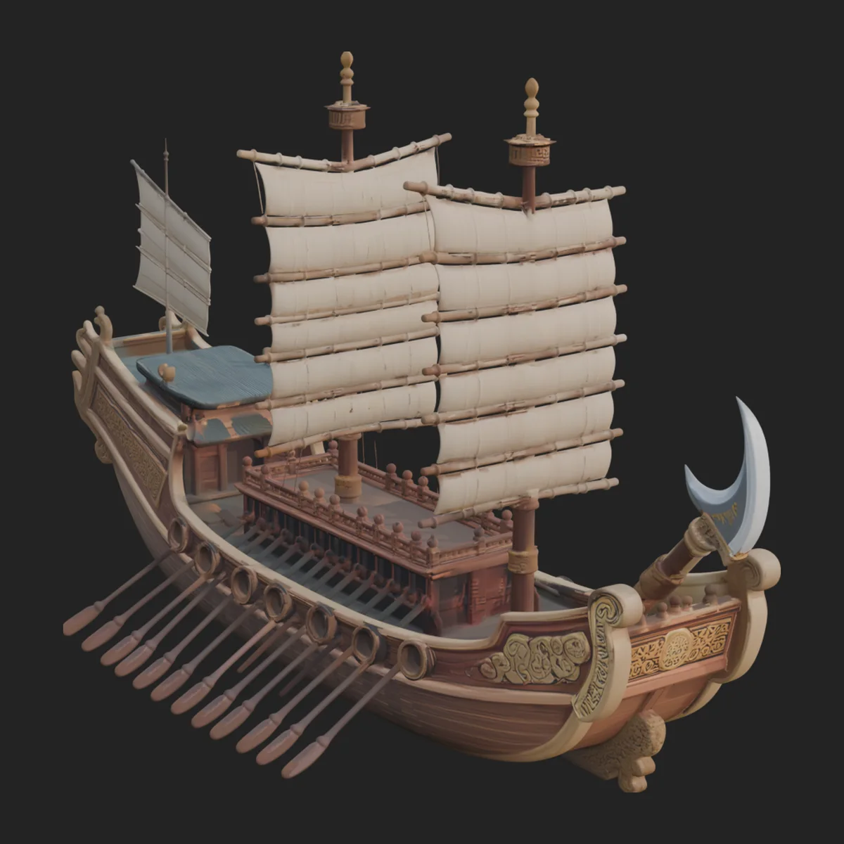 Tall Sailing Ship Model Design 31