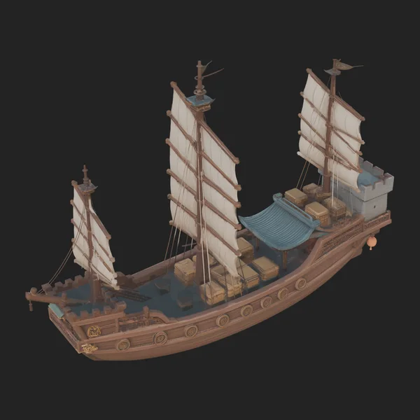 Tall Sailing Ship Model Design 33