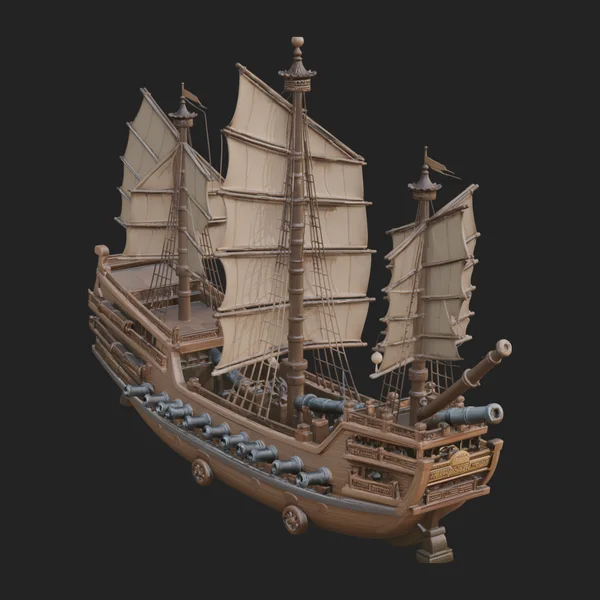 Tall Sailing Ship Model Design 35