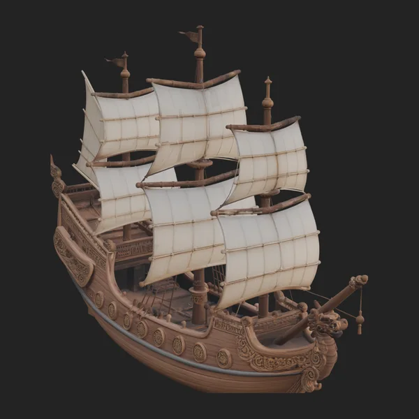Tall Sailing Ship Model Design 39