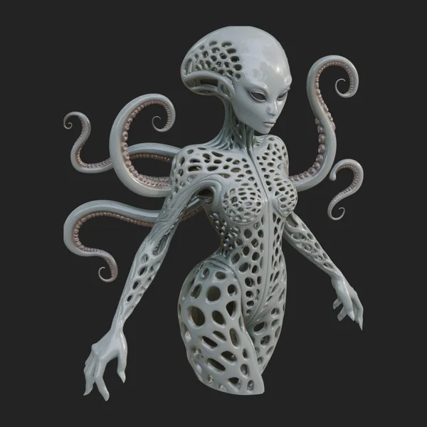 Tentacle Alien Statue Design 1