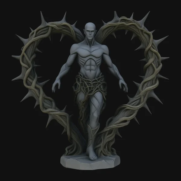 Thorn Heart Figure Statue Design 5