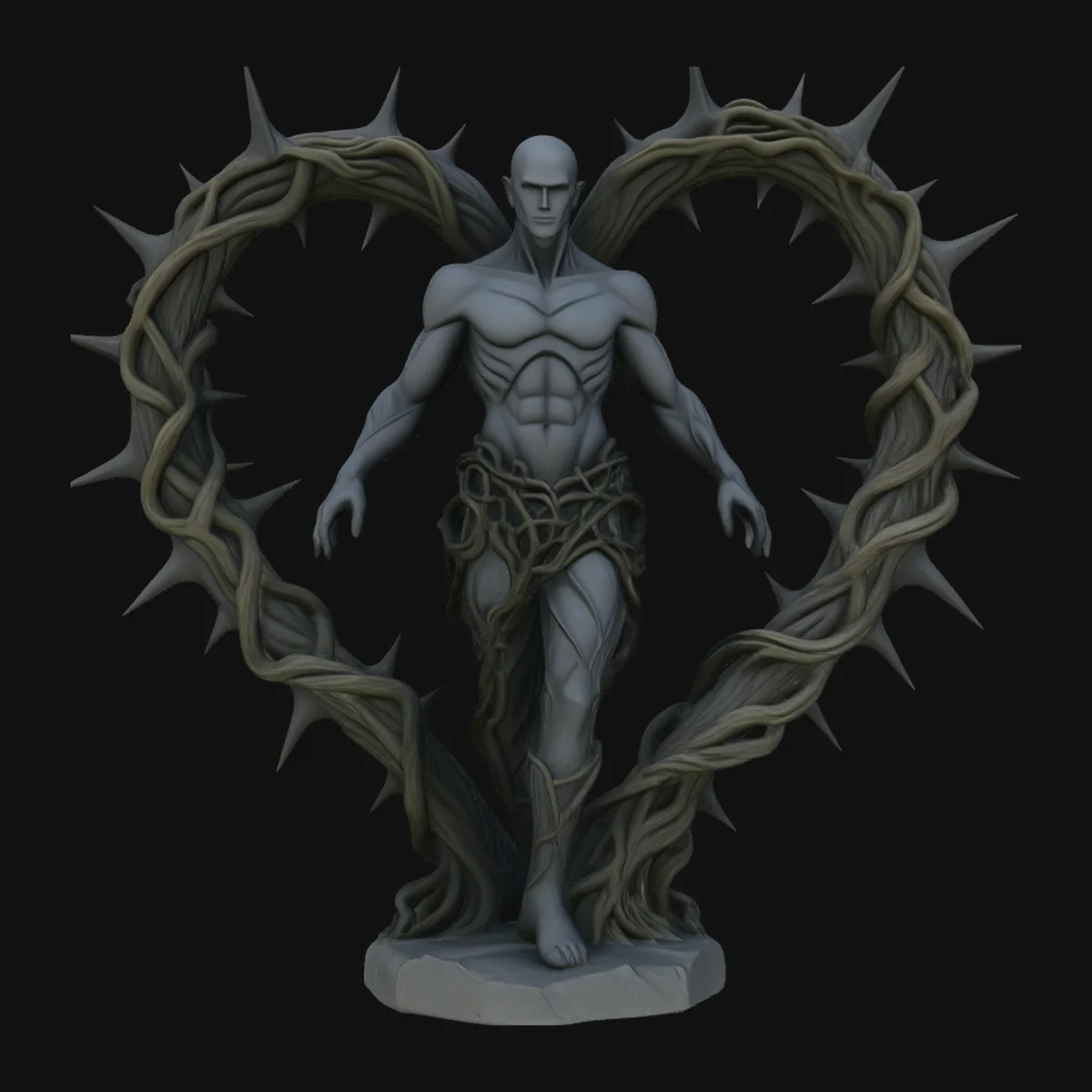 Thorn Heart Figure Statue Design 5