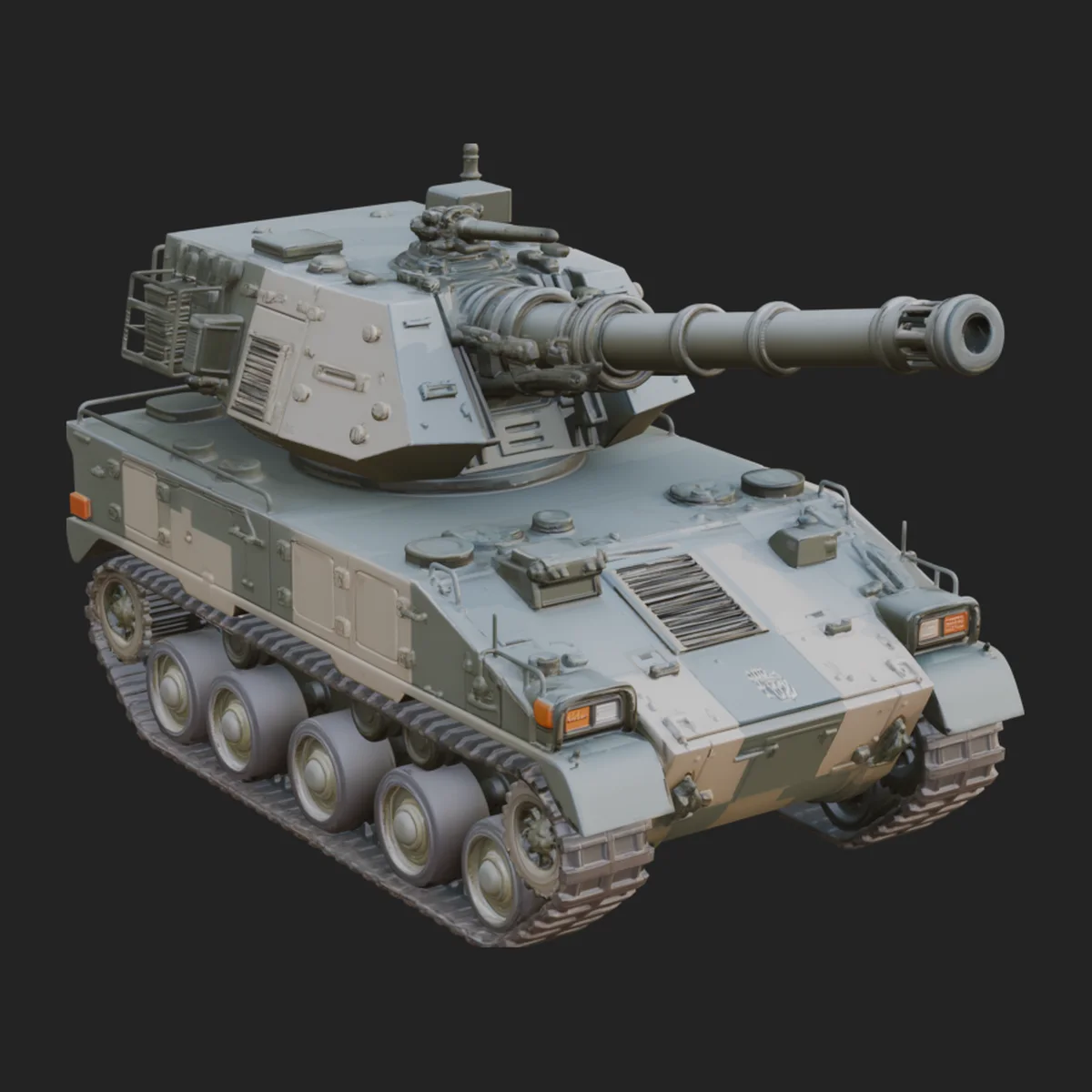 Tracked Armored Vehicle Model Design 1