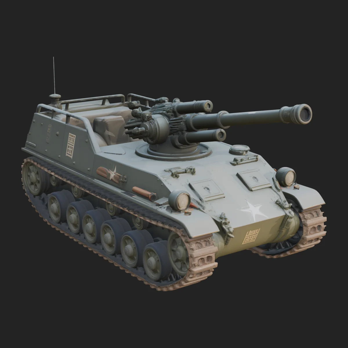 Tracked Armored Vehicle Model Design 11