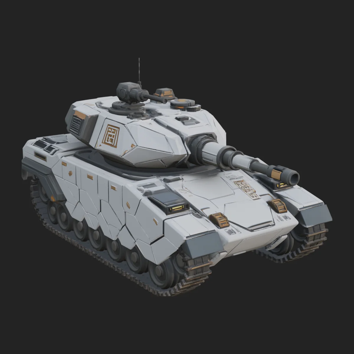 Tracked Armored Vehicle Model Design 14