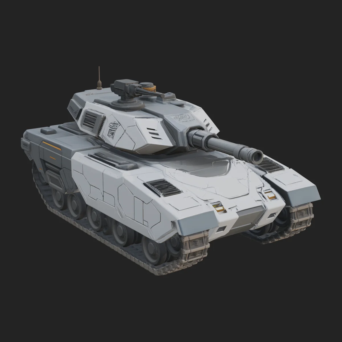 Tracked Armored Vehicle Model Design 15