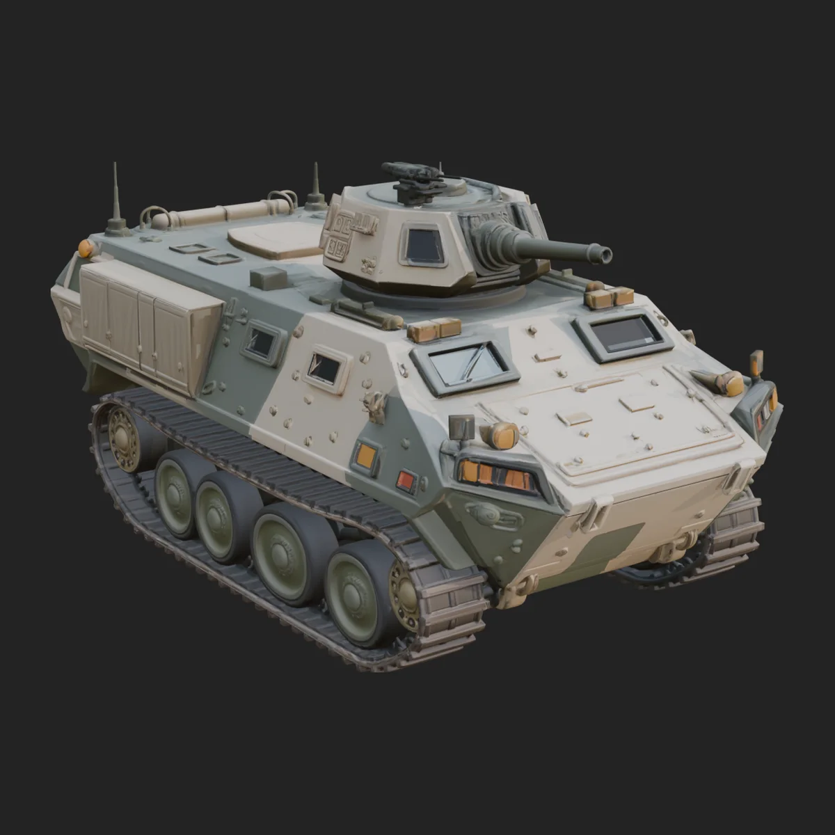 Tracked Armored Vehicle Model Design 19