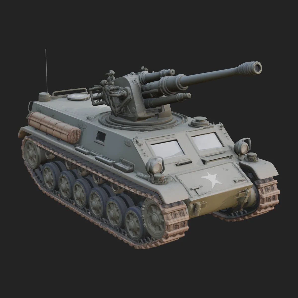 Tracked Armored Vehicle Model Design 2