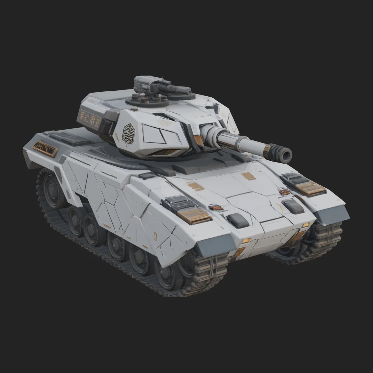 Tracked Armored Vehicle Model Design 20