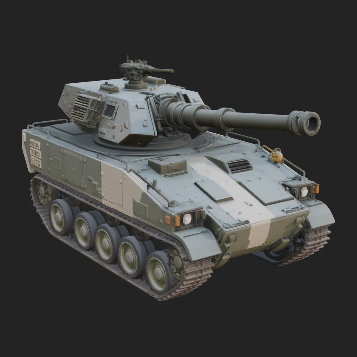 Tracked Armored Vehicle Model Design 25