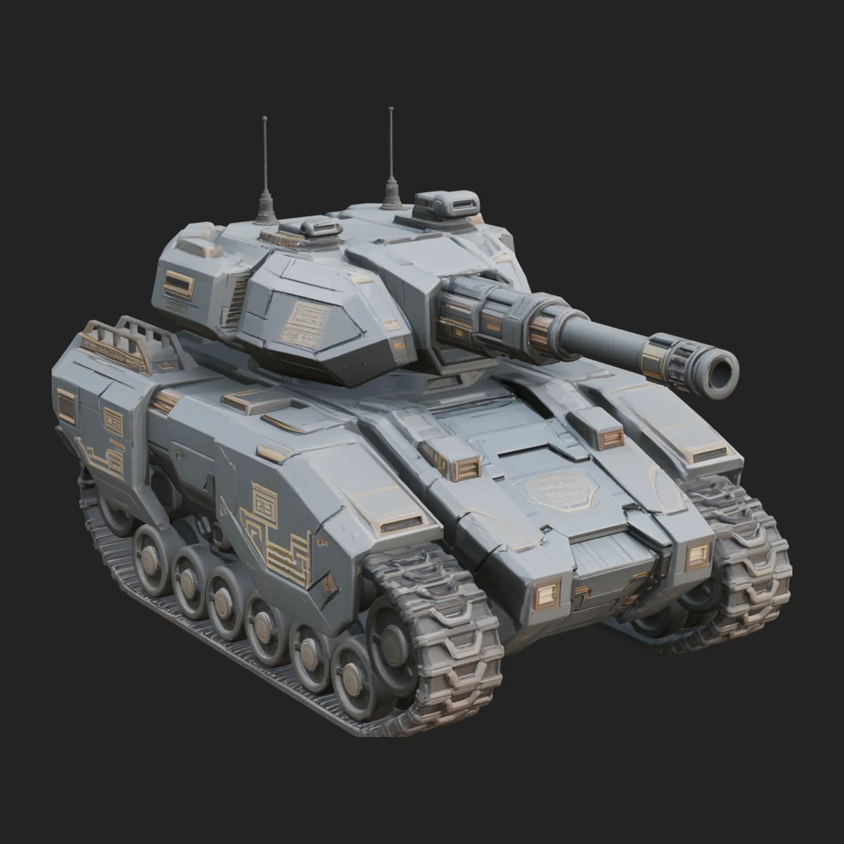 Tracked Armored Vehicle Model Design 29
