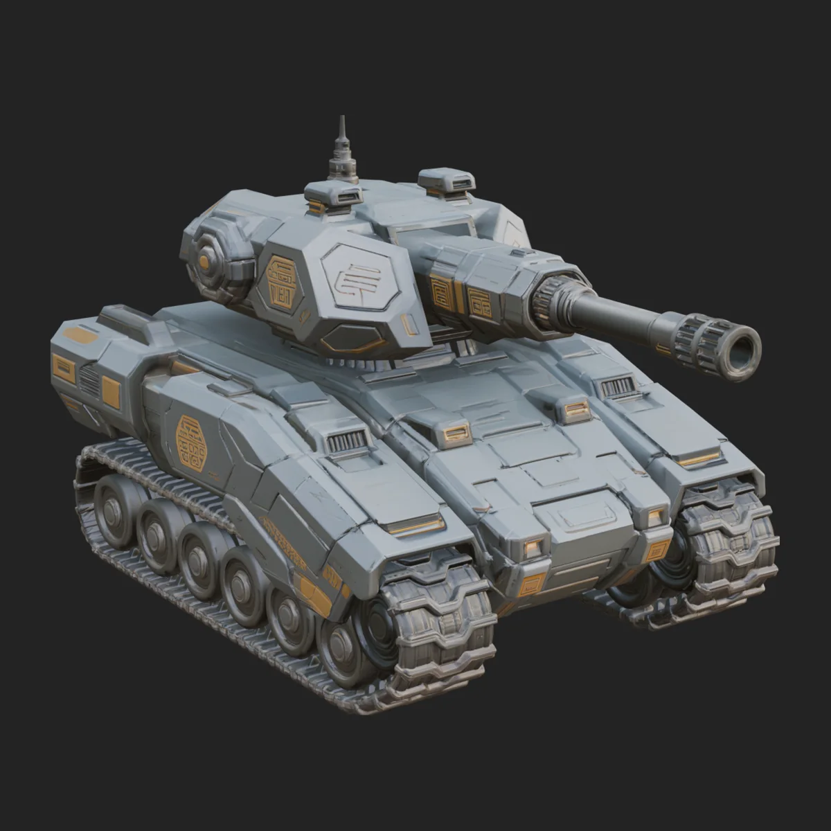 Tracked Armored Vehicle Model Design 30