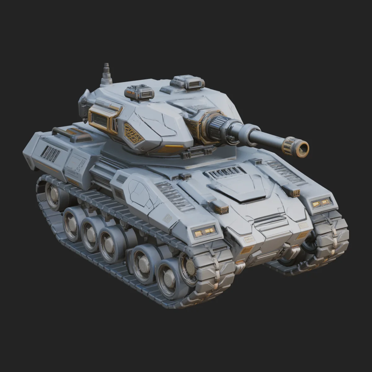 Tracked Armored Vehicle Model Design 32
