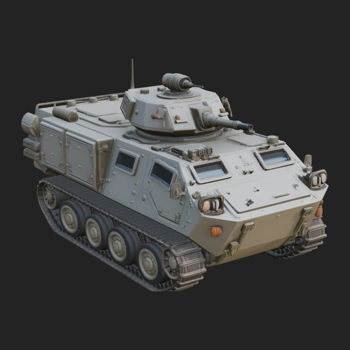Tracked Armored Vehicle Model Design 4