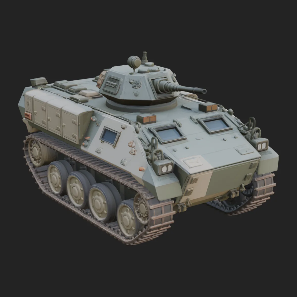 Tracked Armored Vehicle Model Design 6