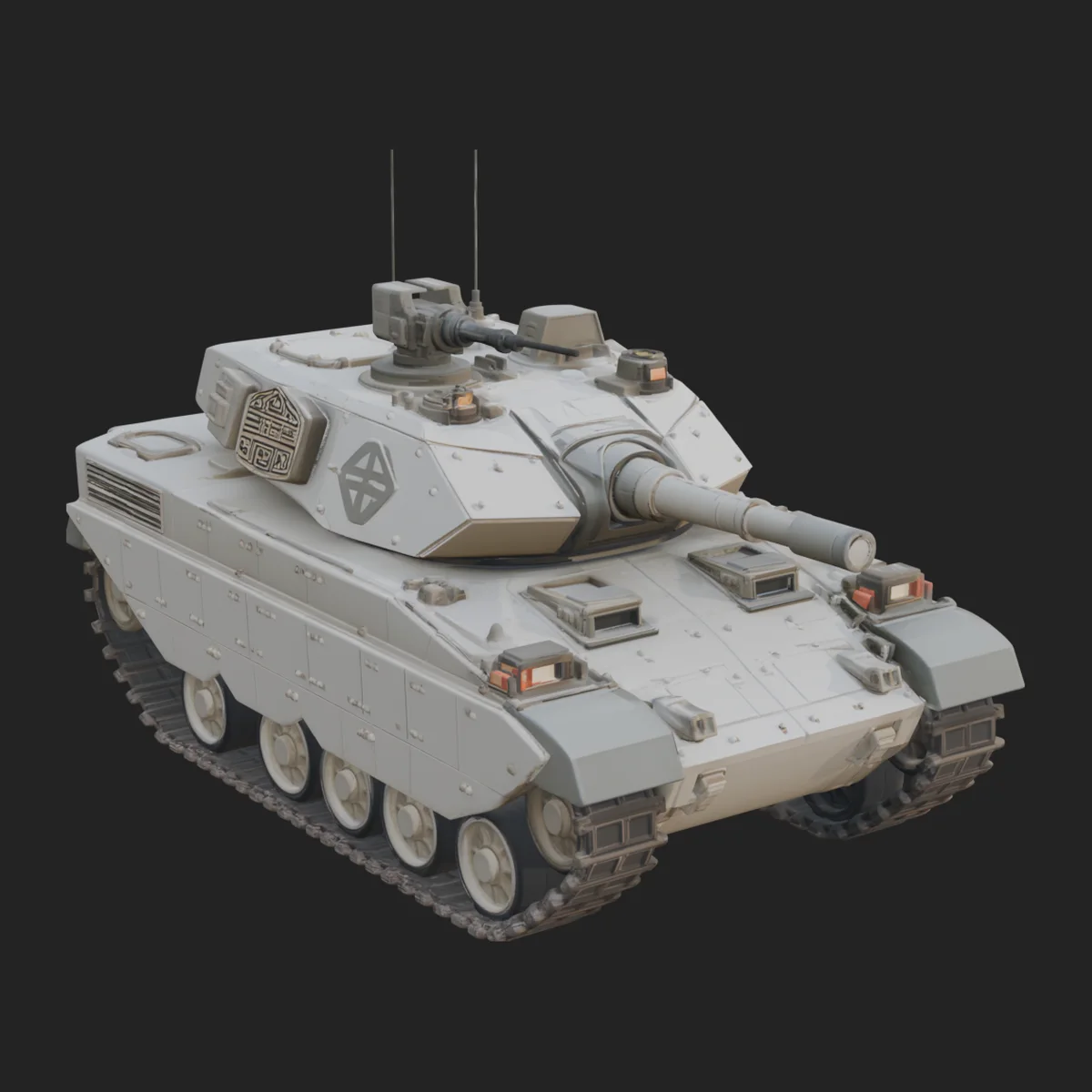 Tracked Armored Vehicle Model Design 8