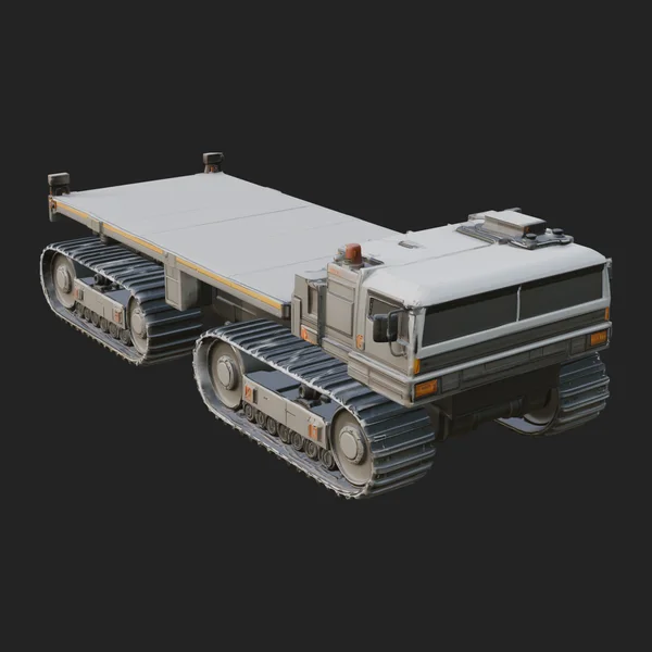 Tracked Flatbed Carrier Model Design 2