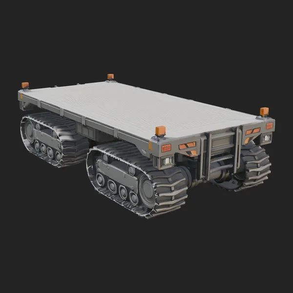 Tracked Flatbed Carrier Model Design 3